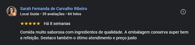 Feedback de Sarah Fernanda