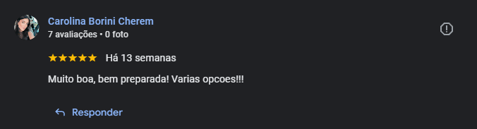 Feedback de Carolina Borini